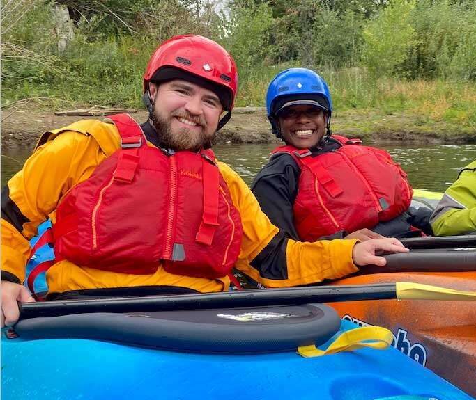 kayakers on the south fork american
